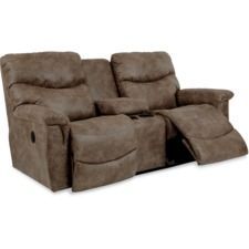 James Power Reclining Loveseat w/ Console