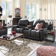Greyson Power Reclining Loveseat w Headrest & Console