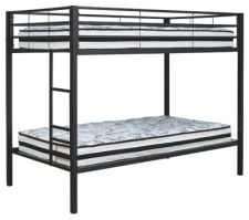 Broshard Twin over Twin Metal Bunk Bed