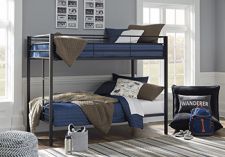Broshard Twin over Twin Metal Bunk Bed
