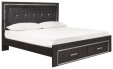 Kaydell King Upholstered Panel Bed with Storage