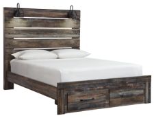 Drystan Queen Panel Bed with 2 Storage Drawers
