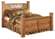 Bittersweet King Poster Bed with 2 Storage Drawers