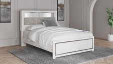 Altyra Full Upholstered Panel Bookcase Headboard
