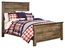 Trinell Full Panel Bed with Mattress
