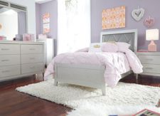 Olivet Twin Upholstered Panel Headboard/Footboard