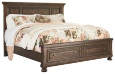 Flynnter Queen Panel Bed with 2 Storage Drawers