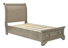 Lettner Twin Storage Footboard with Roll Slats