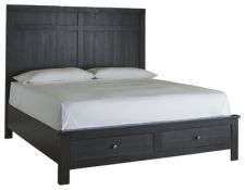 Noorbrook King Panel Bed with 2 Storage Drawers