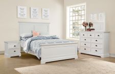 25" 2-Drawer Nightstand - Bedroom Tamarack White