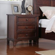 26" 3-Drawer Nightstand