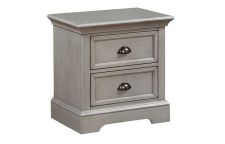 25" 2-Drawer Nightstand - Bedroom Tamarack Grey