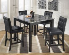 Maysville Counter Height Dining Room Table and Bar Stools (Set of 5)