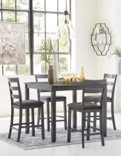 Bridson Counter Height Dining Room Table and Bar Stools (Set of 5)