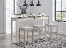 Skempton Counter Height Dining Room Table and Bar Stools (Set of 3)
