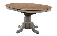 57" Pedestal Table w/ 15 in Butterfly Leaf
