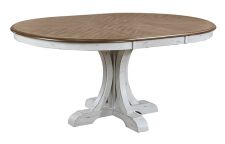 66 in Pedestal Table w/ 18 in Leaf - Dining Highland