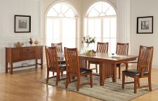 Raised Slat Back Side Chair