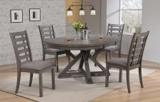 66 in Round Table w/ 18 in Butterfly Leaf - Dining Stratford