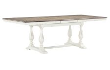 96 in Trestle Table w/ 20 in Leaf - Dining Torrance White