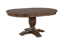 66 in Round Table w/ 18 in Leaf - Dining Utica