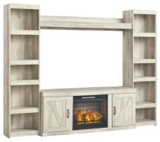 Bellaby 4-Piece Entertainment Center with Electric Fireplace