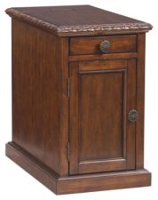 Laflorn Chairside End Table with USB Ports & Outlets