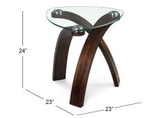 Oval End Table - Allure Complete Table