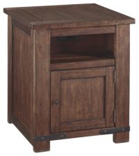 Budmore End Table with USB Ports & Outlets