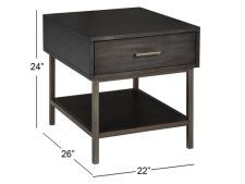 Rectangular End Table - Fulton