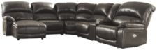 Hallstrung 6-Piece Power Reclining Sectional with Chaise