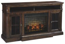 Roddinton 74" TV Stand with Electric Fireplace