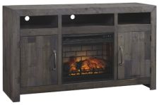 Mayflyn 62" TV Stand with Electric Fireplace