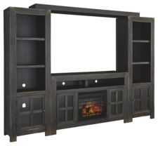 Gavelston 4-Piece Entertainment Center with Electric Fireplace