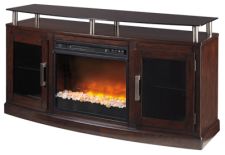 Chanceen 60" TV Stand with Electric Fireplace