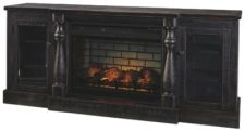 Mallacar 75" TV Stand with Electric Fireplace