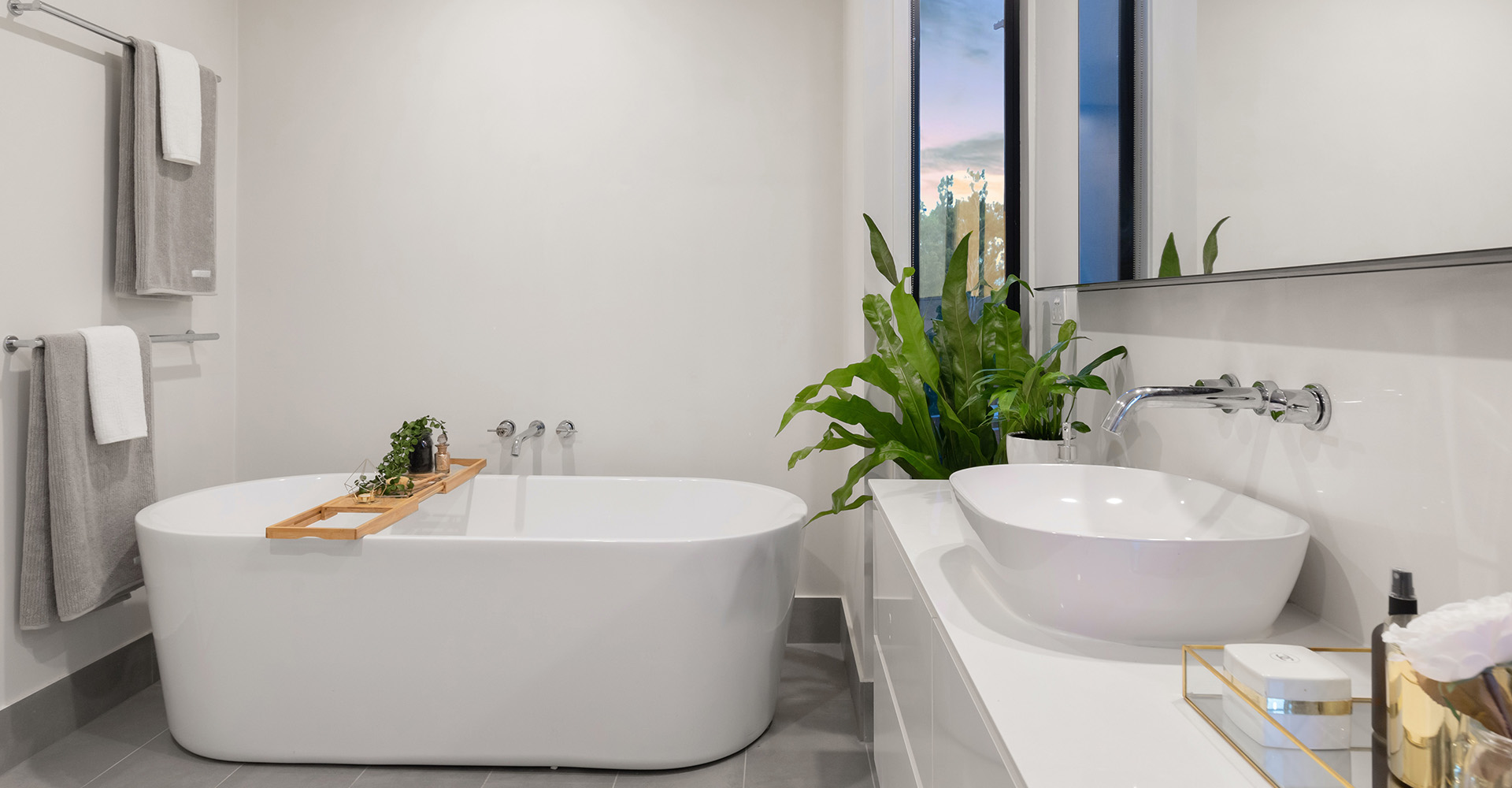 A beautiful updated bathroom