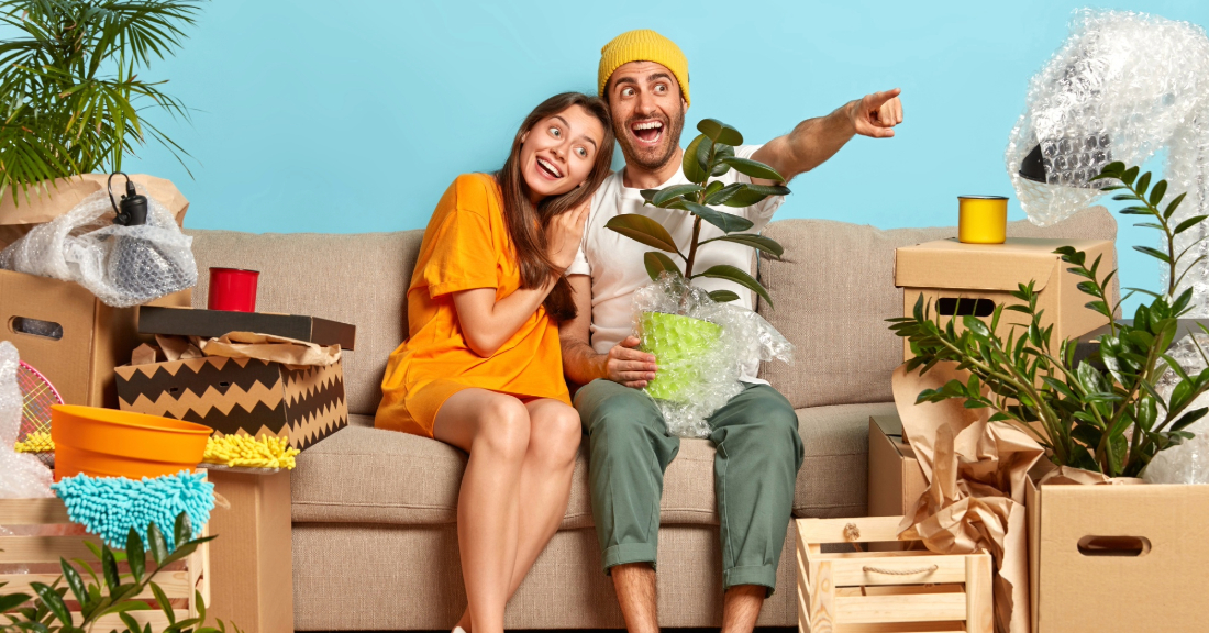 A cozy, refreshed living room with simple furniture updates, reflecting a fresh start for the New Year.