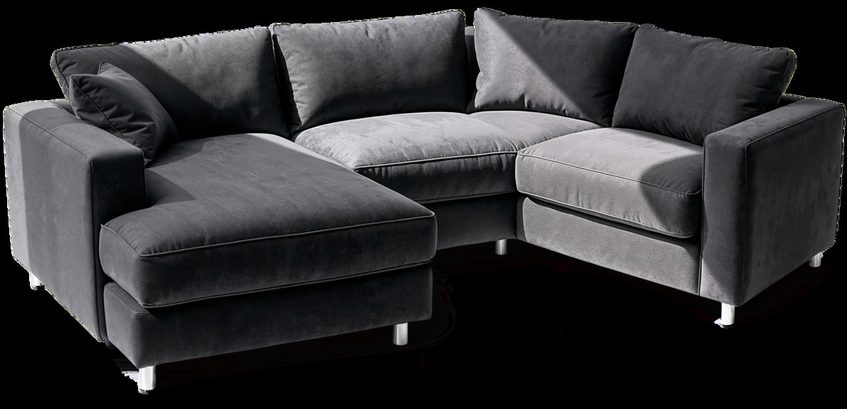 A stylish, comfortable sectional sofa in a bright, modern living room in Arroyo Grande, CA, showcasing versatile seating arrangements.