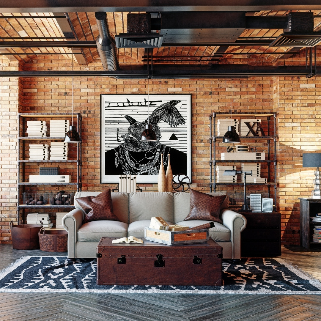 vintage living room