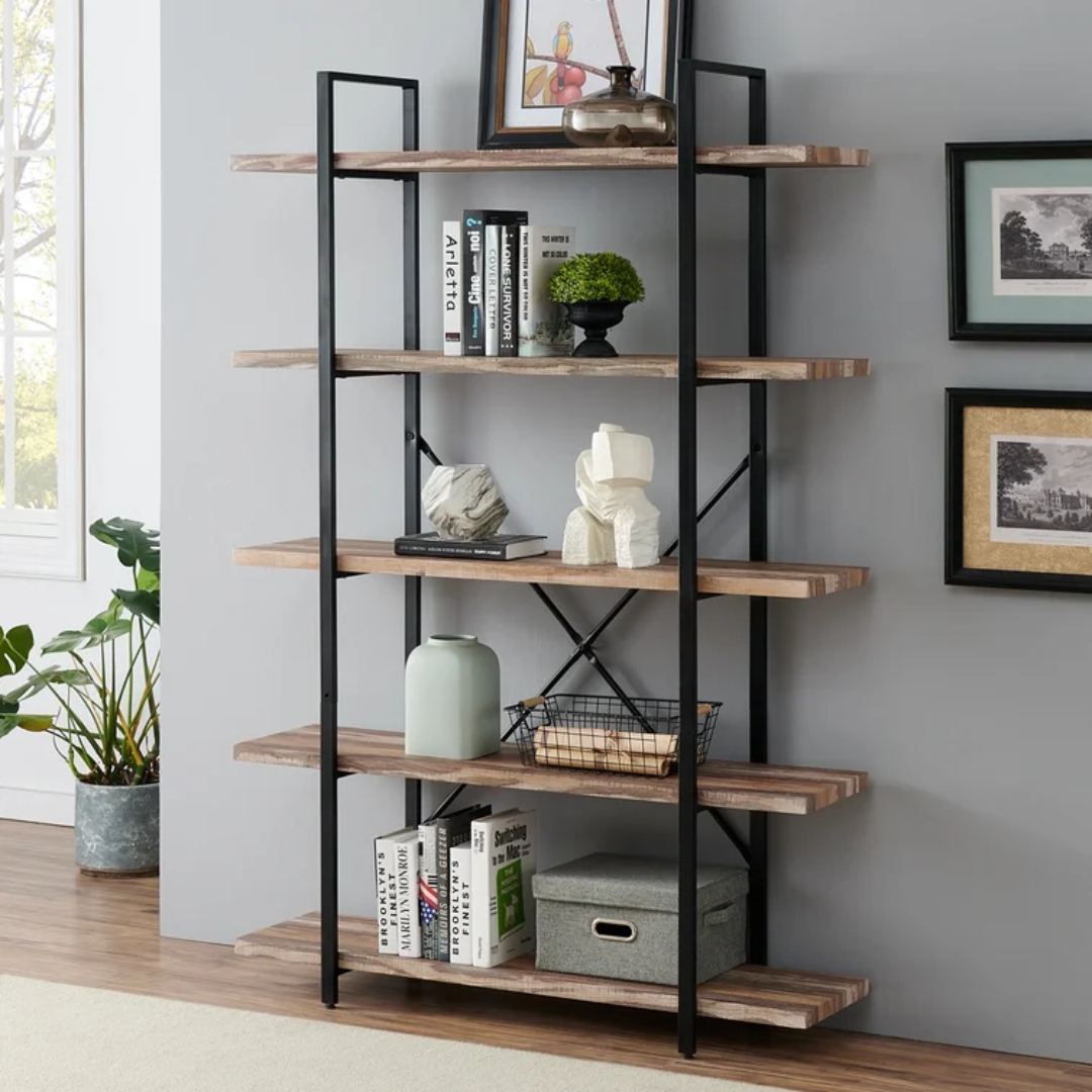 image of a bookshelf