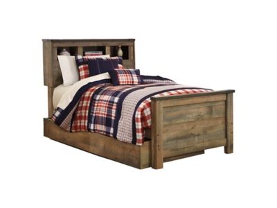 Trinell Twin Bookcase Bed With 1 Large, Trinell Twin Loft Caster Bed