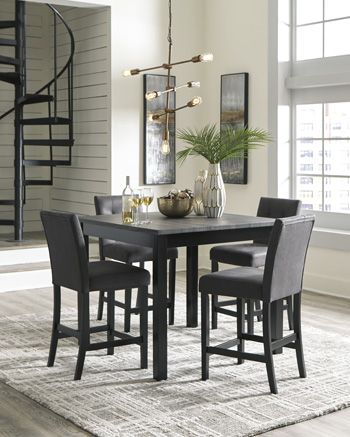 Dining Room Table And Bar Stools Set, Bar Top Dining Room Table Set